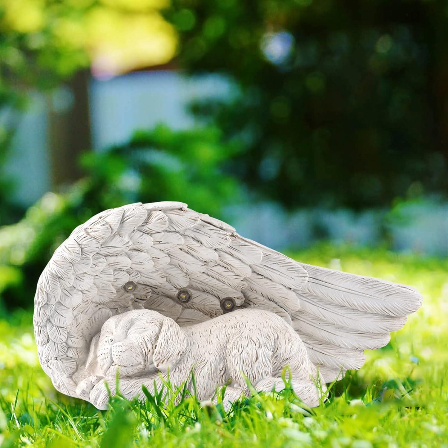 Solar LED Light Up Pet Animal Grave Memorial Marker Outdoor Remembrance Cat/Dog - Picture 13 of 13