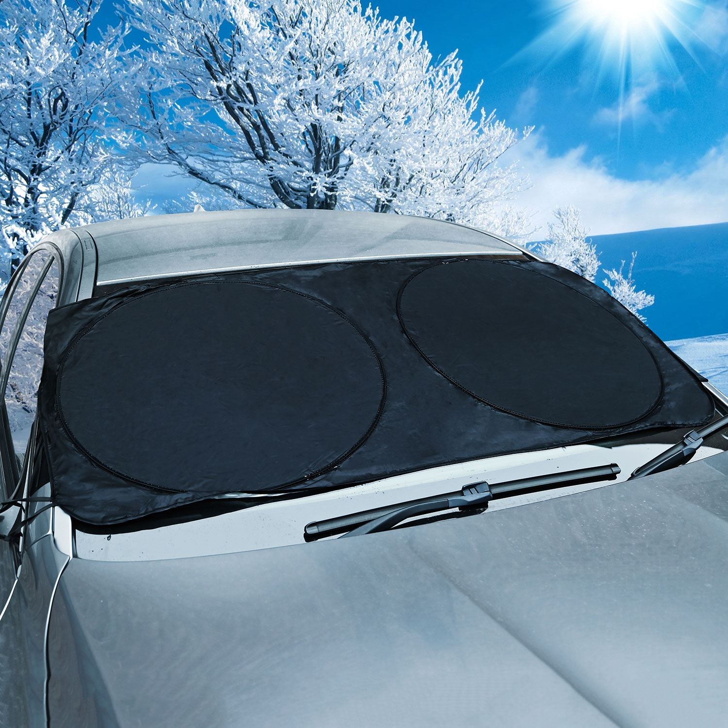 Universal Car Windscreen Cover Frost Shield Snow Dust Protector Shade