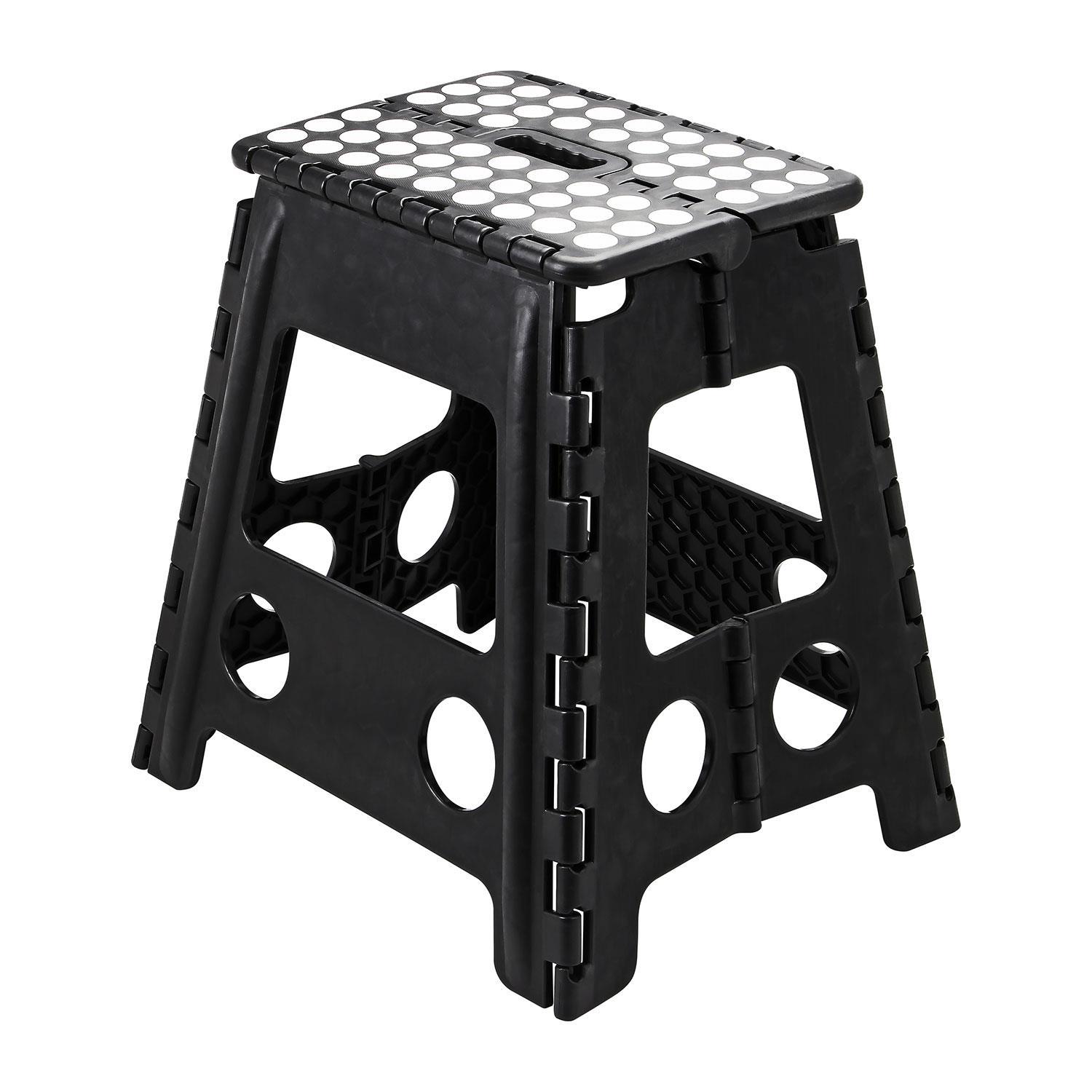 Folding Step Stool Plastic Foldable Multi Purpose Dual Step Stool Small Large - Picture 6 of 50
