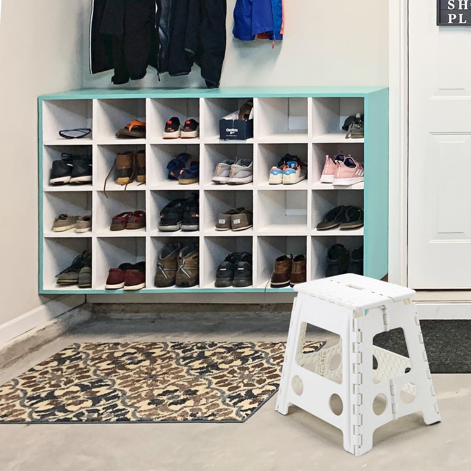 Folding Step Stool Plastic Foldable Multi Purpose Dual Step Stool Small Large - Picture 41 of 50