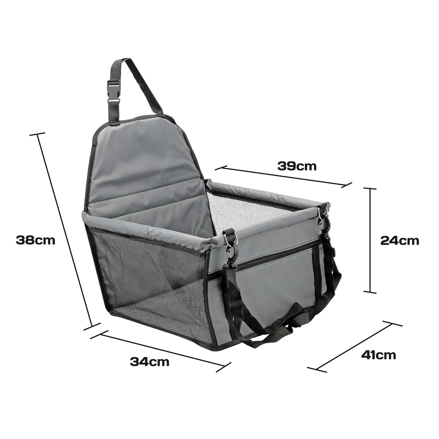 Folding Pet Dog Car Seat Safe Booster Cat Puppy Travel Carrier Bed Bag Basket UK - Picture 15 of 22
