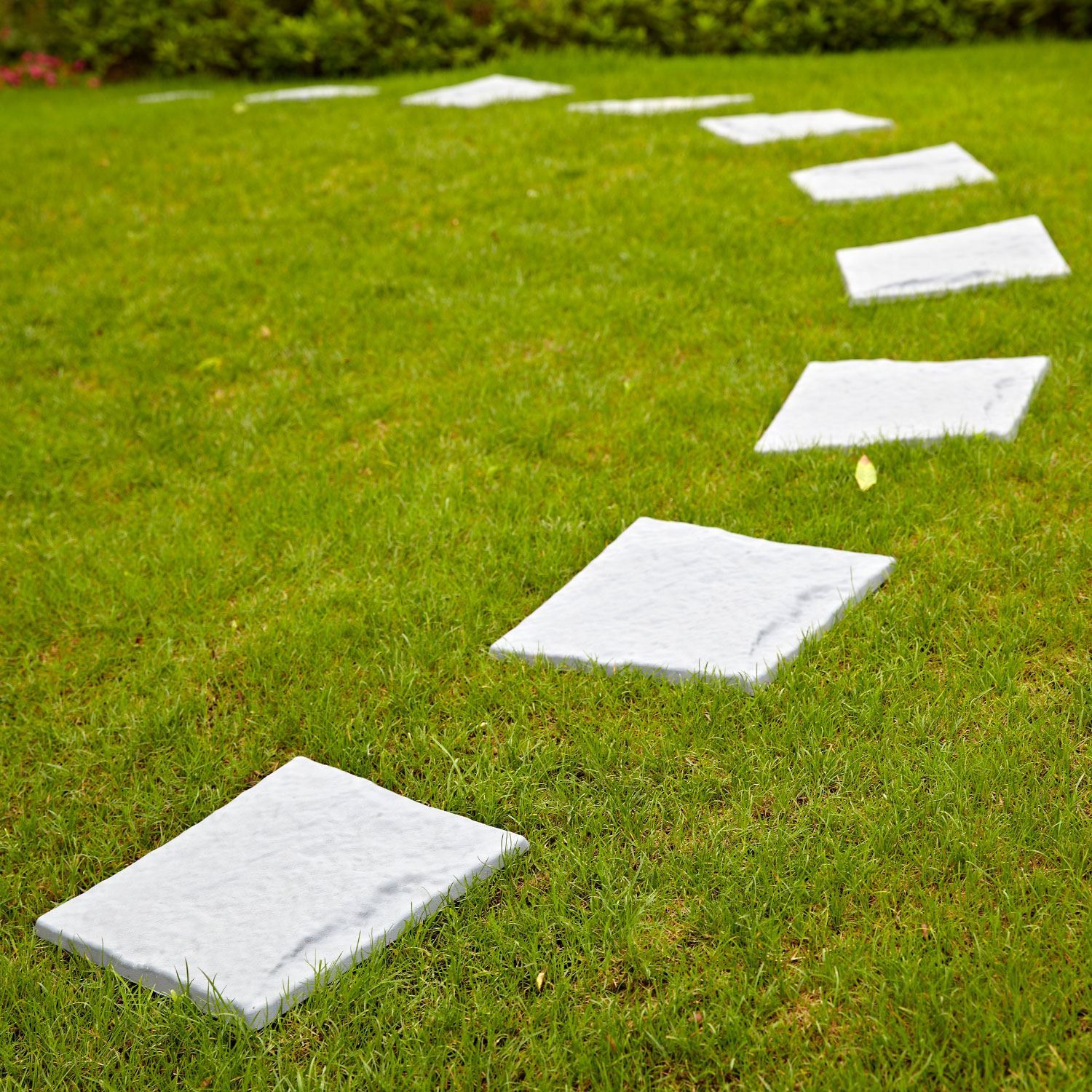 4 x Plastic Patio Paving Slabs Imitation Garden Tile Stone Effect Path