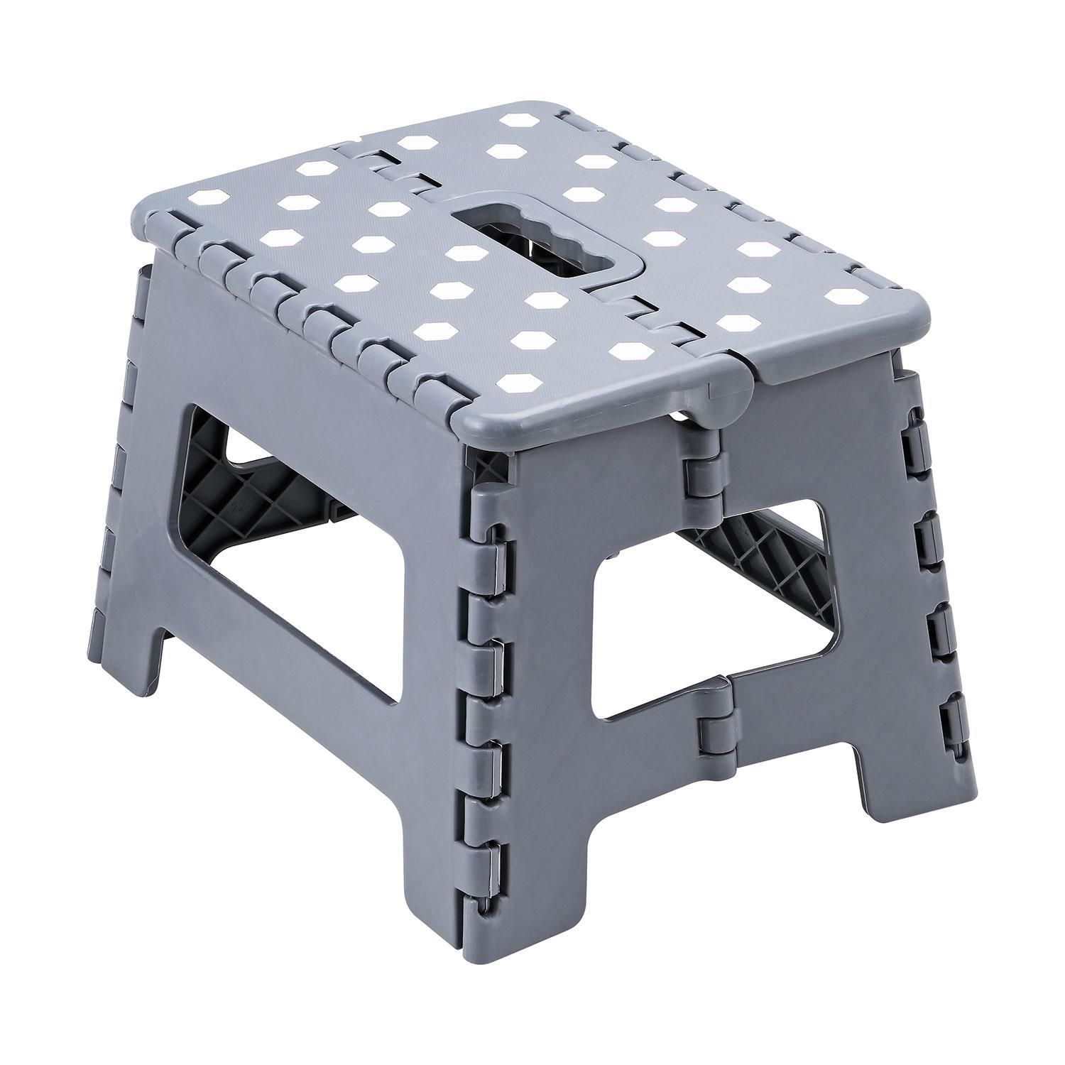 Folding Step Stool Plastic Foldable Multi Purpose Dual Step Stool Small Large - Picture 25 of 50