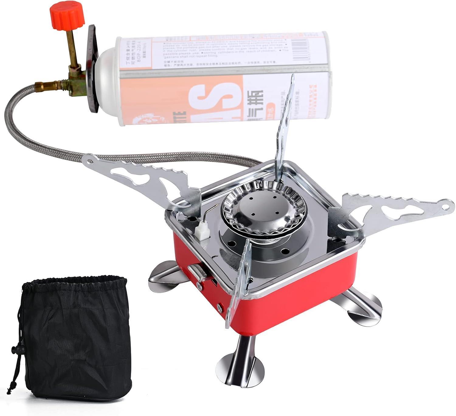 Foldable Outdoor Picnic Camping Hiking Portable Gas Stove With Piezo Ignition