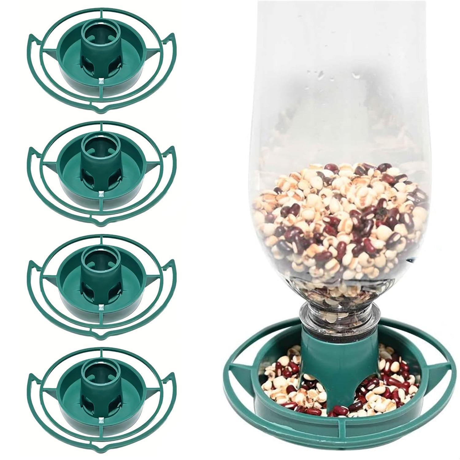 4 x Bottle Top Hanging Bird Feeder Kit Recycle Drink Bottles Into