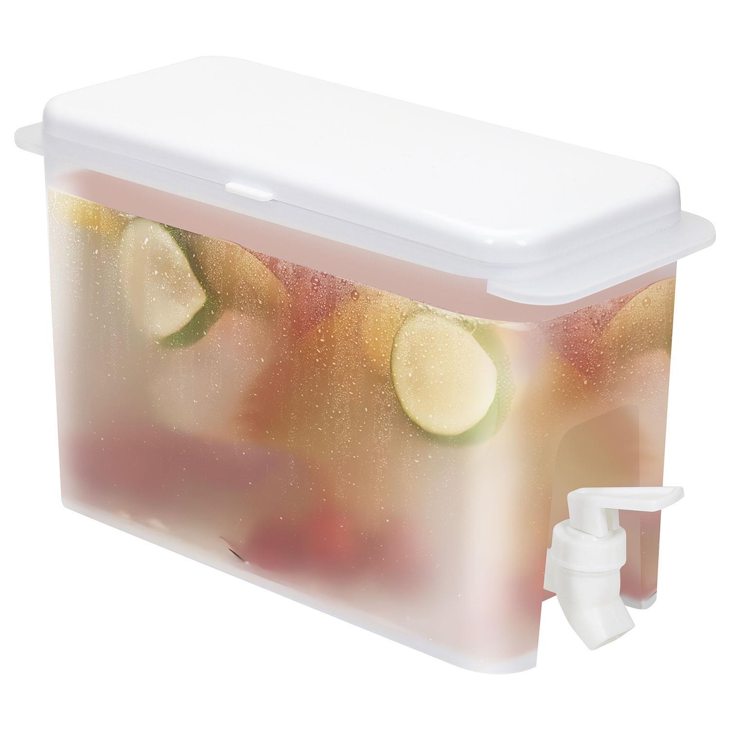 3.5/5L Jug With Tap Cold Water Container Lemonade Drink Dispenser Refrigerator - Picture 3 of 15