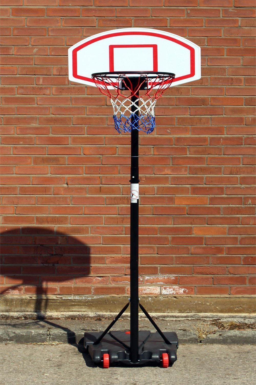 Portable Free Standing Basketball Net Hoop Backboard Adjustable Stand Set Wheels 5054667600276