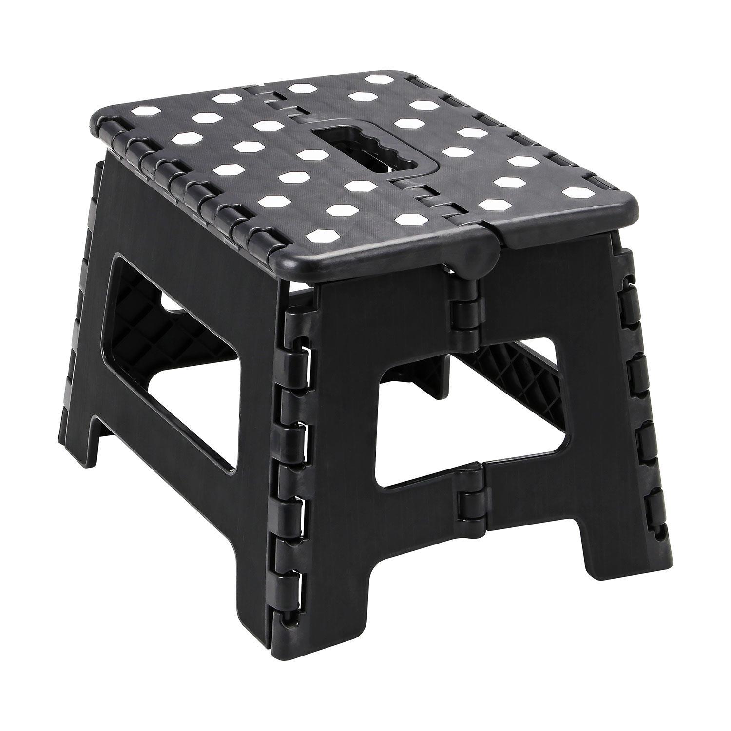 Folding Step Stool Plastic Foldable Multi Purpose Dual Step Stool Small Large - Picture 15 of 50