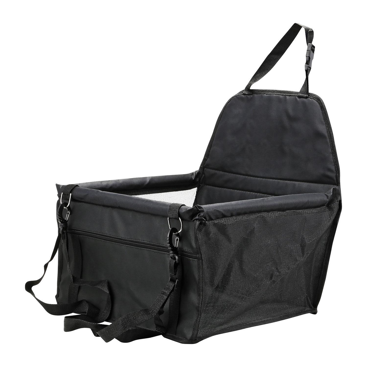Folding Pet Dog Car Seat Safe Booster Cat Puppy Travel Carrier Bed Bag Basket UK - Picture 5 of 22
