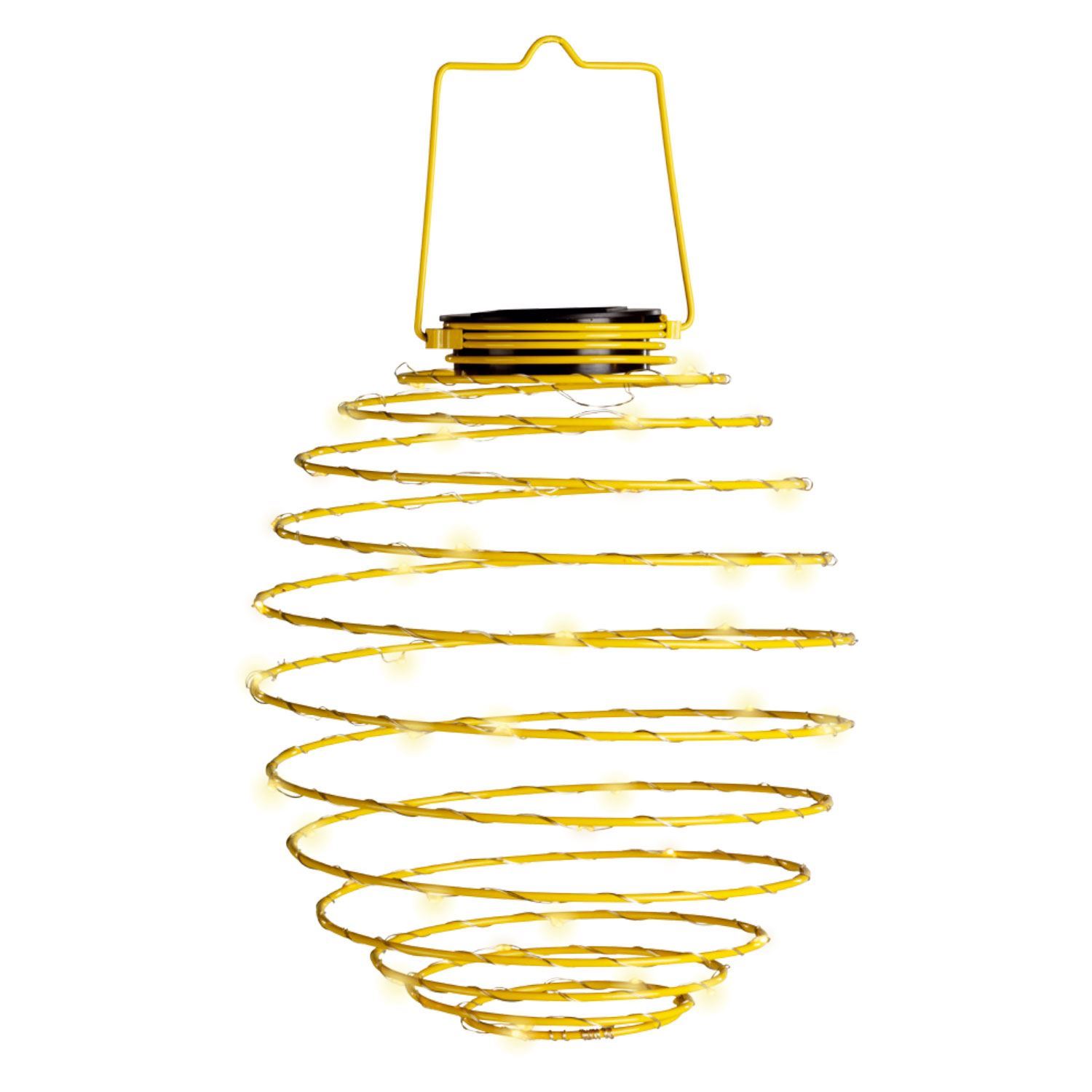 Outdoor 45 Leds Garden Solar Hanging Beehive Style Spiral Lantern