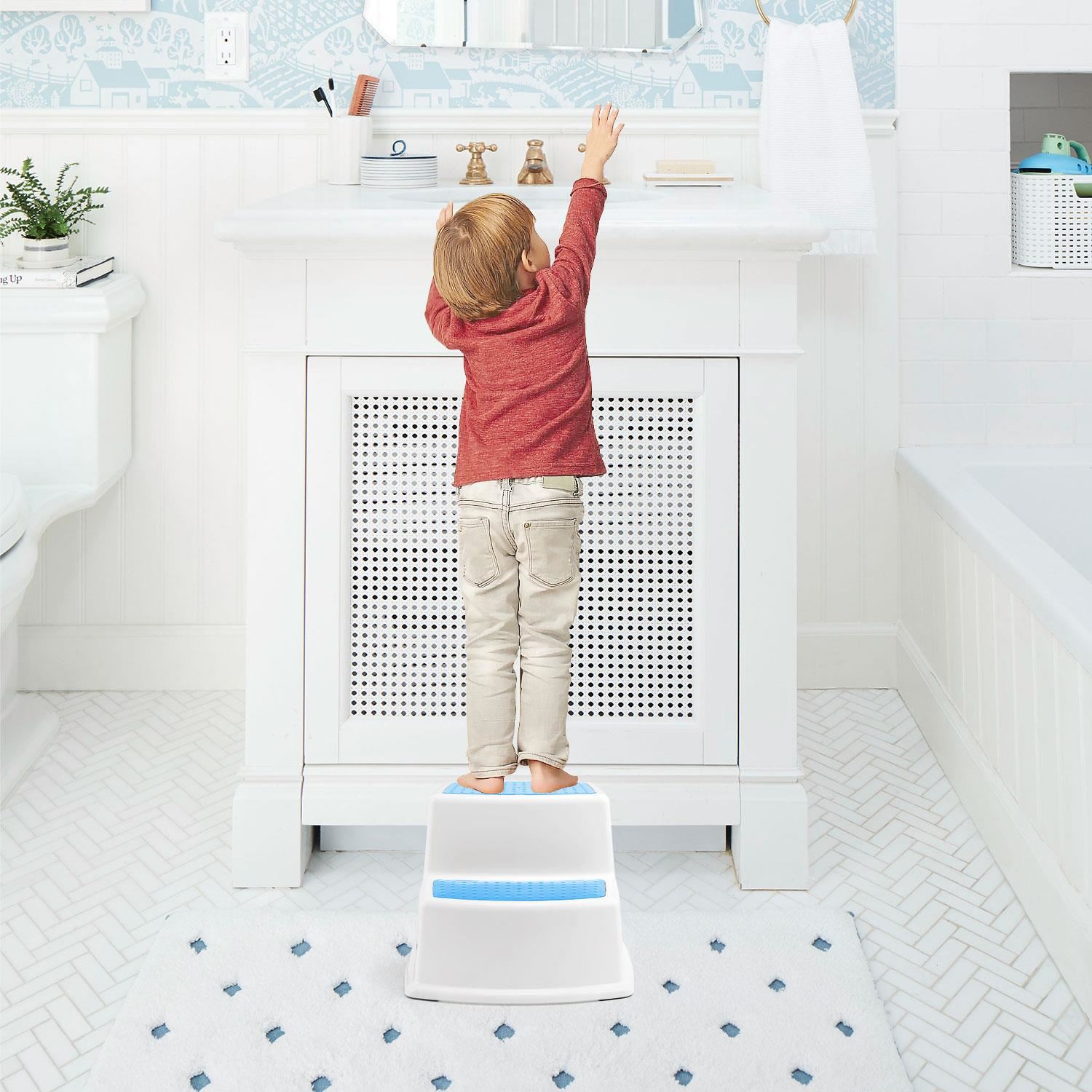 Kids Childrens Non Slip Dual Height Step Stool Toddlers Potty Training eBay