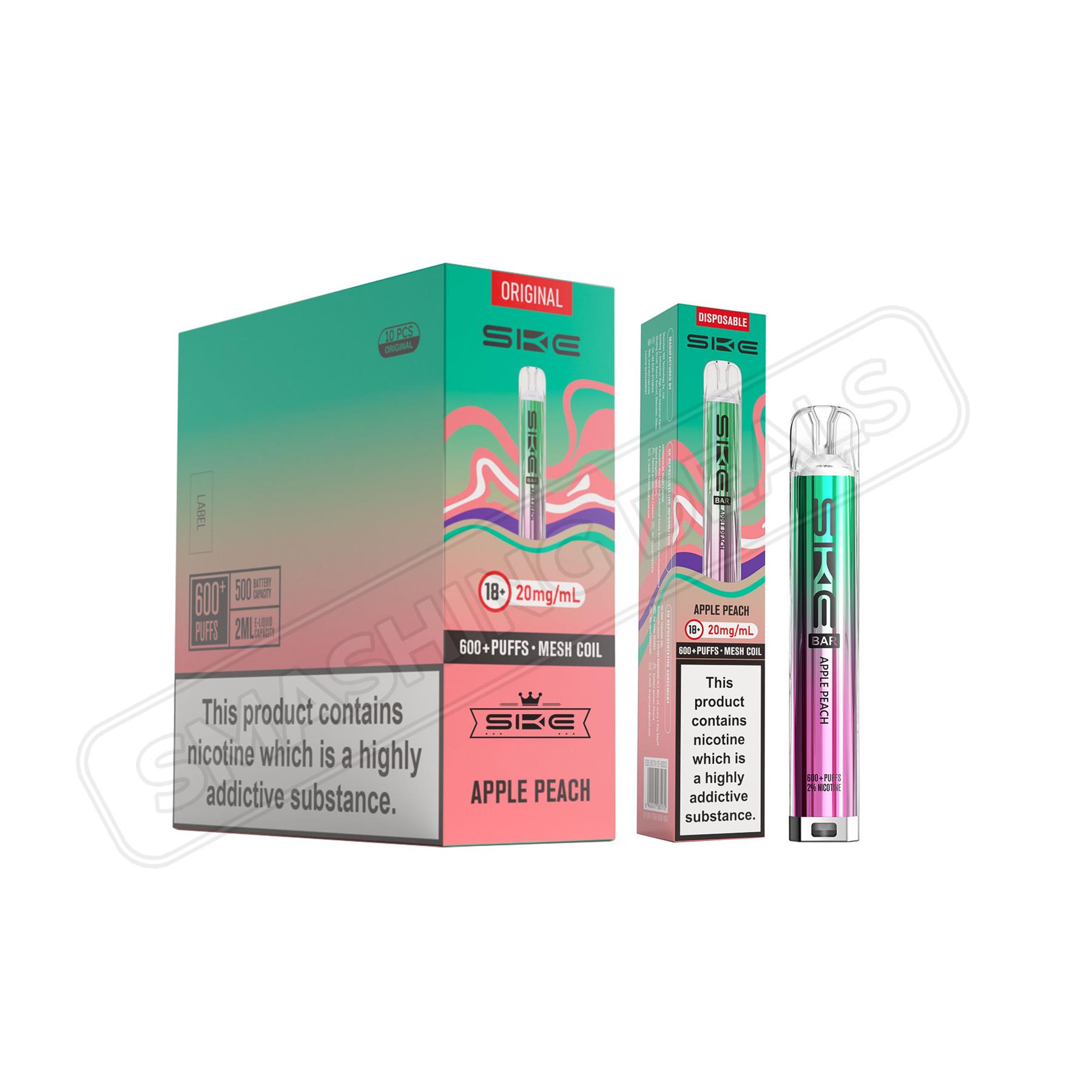 10 x SKE Bar Vape E-Cig 2ml 2% Nic Salt Rechargeable ALL FLAVOURS BULK  OFFERS