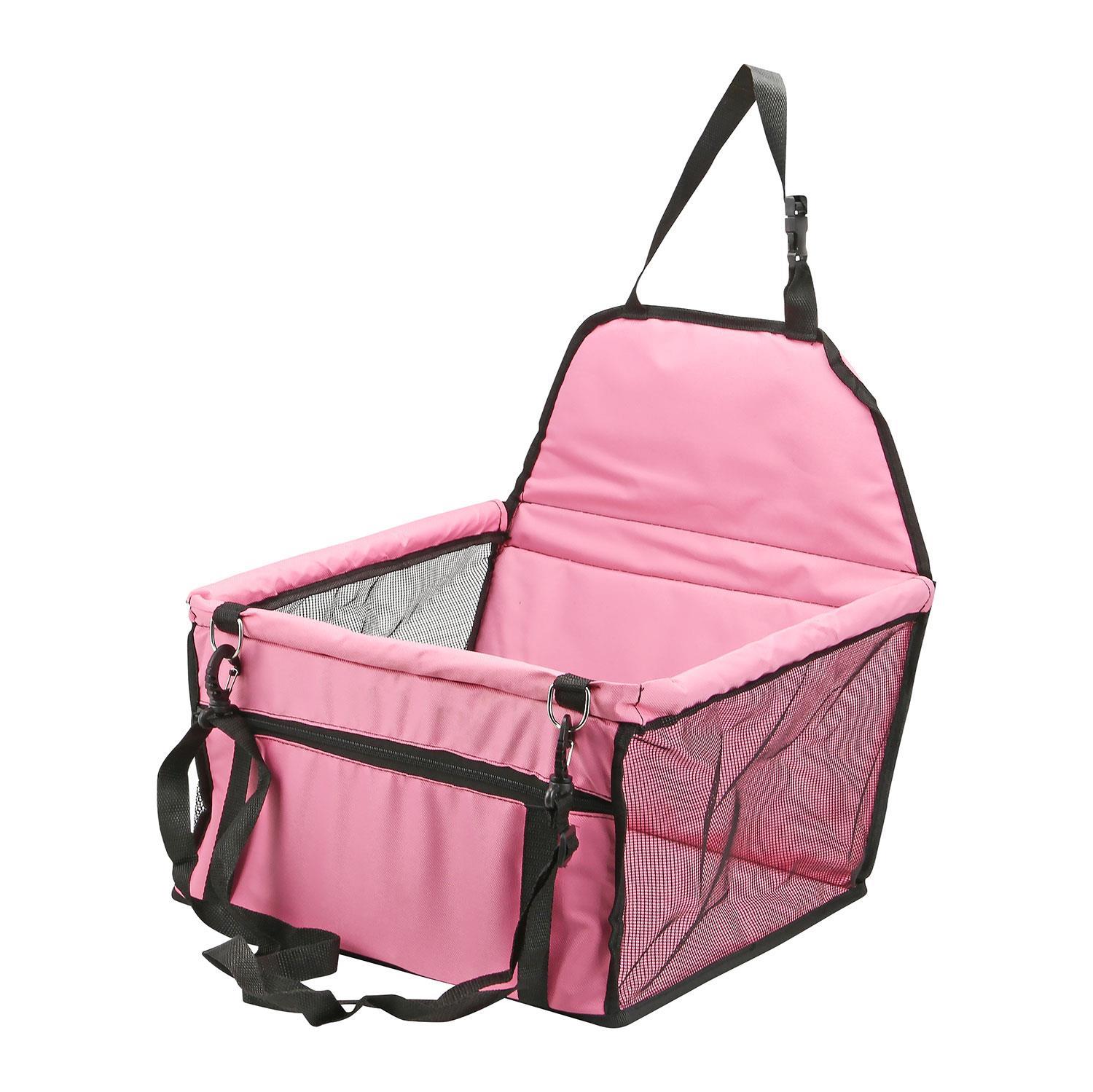 Folding Pet Dog Car Seat Safe Booster Cat Puppy Travel Carrier Bed Bag Basket UK - Picture 20 of 22