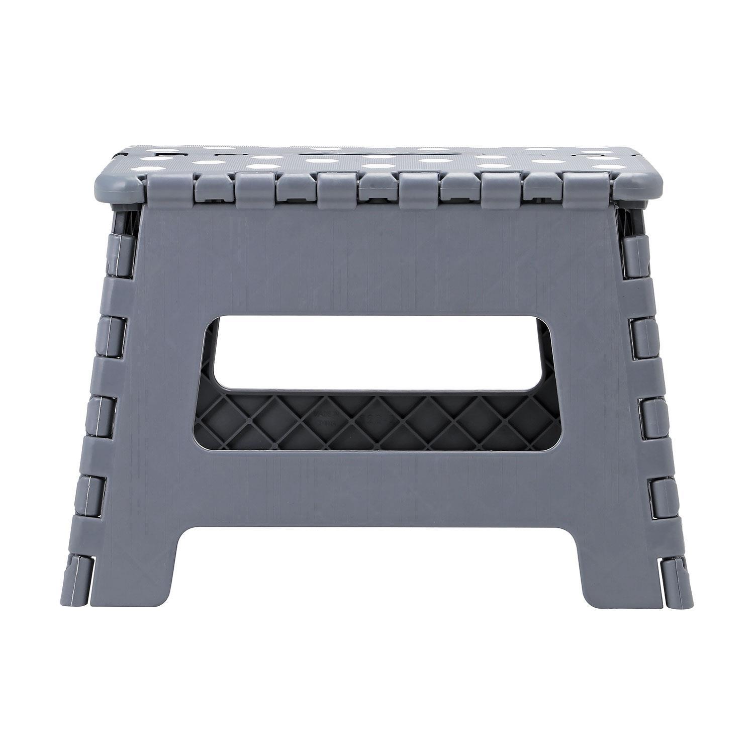 Folding Step Stool Plastic Foldable Multi Purpose Dual Step Stool Small Large - Picture 28 of 50