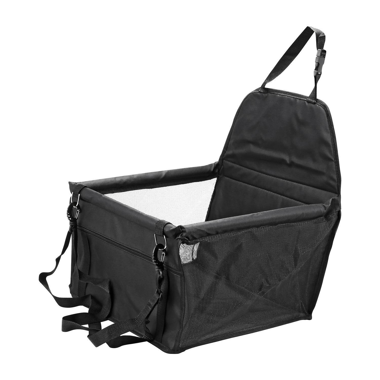 Folding Pet Dog Car Seat Safe Booster Cat Puppy Travel Carrier Bed Bag Basket UK - Picture 7 of 22