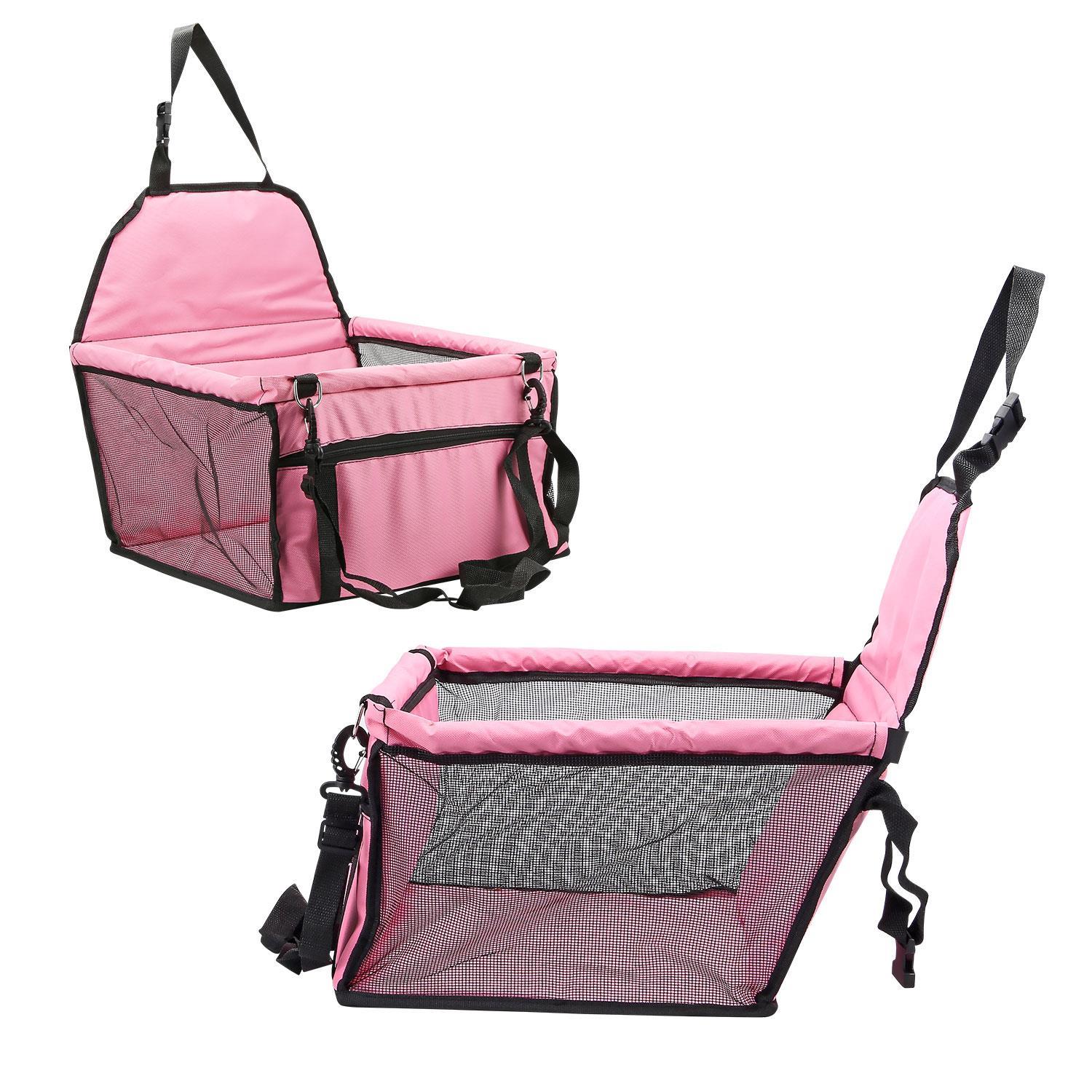 Folding Pet Dog Car Seat Safe Booster Cat Puppy Travel Carrier Bed Bag Basket UK - Picture 19 of 22