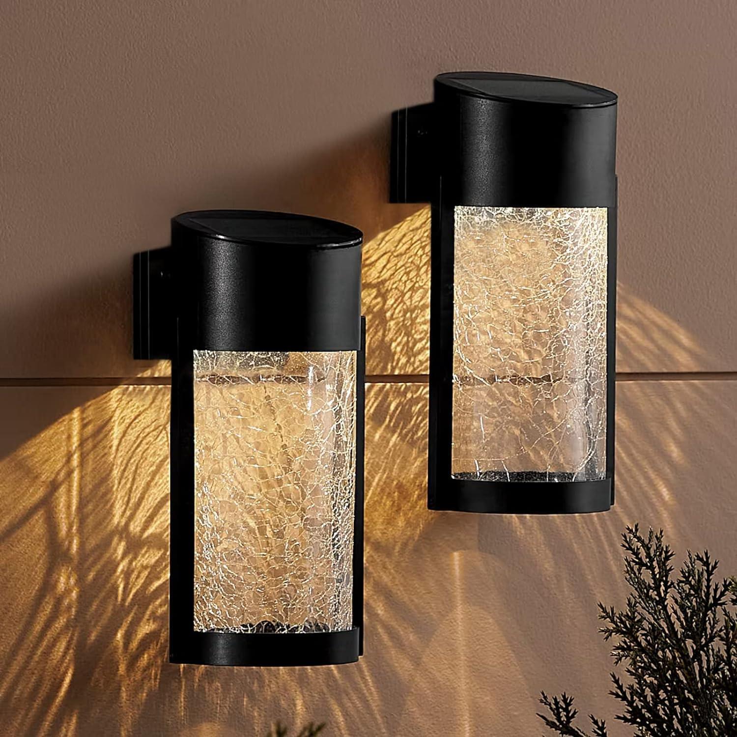 2pk Solar Wall Lights