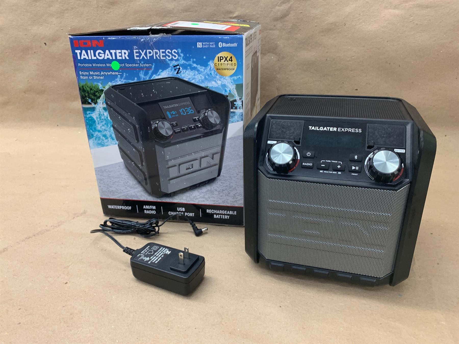 ION Tailgater Express Portable Bluetooth Speaker Black 812715019082
