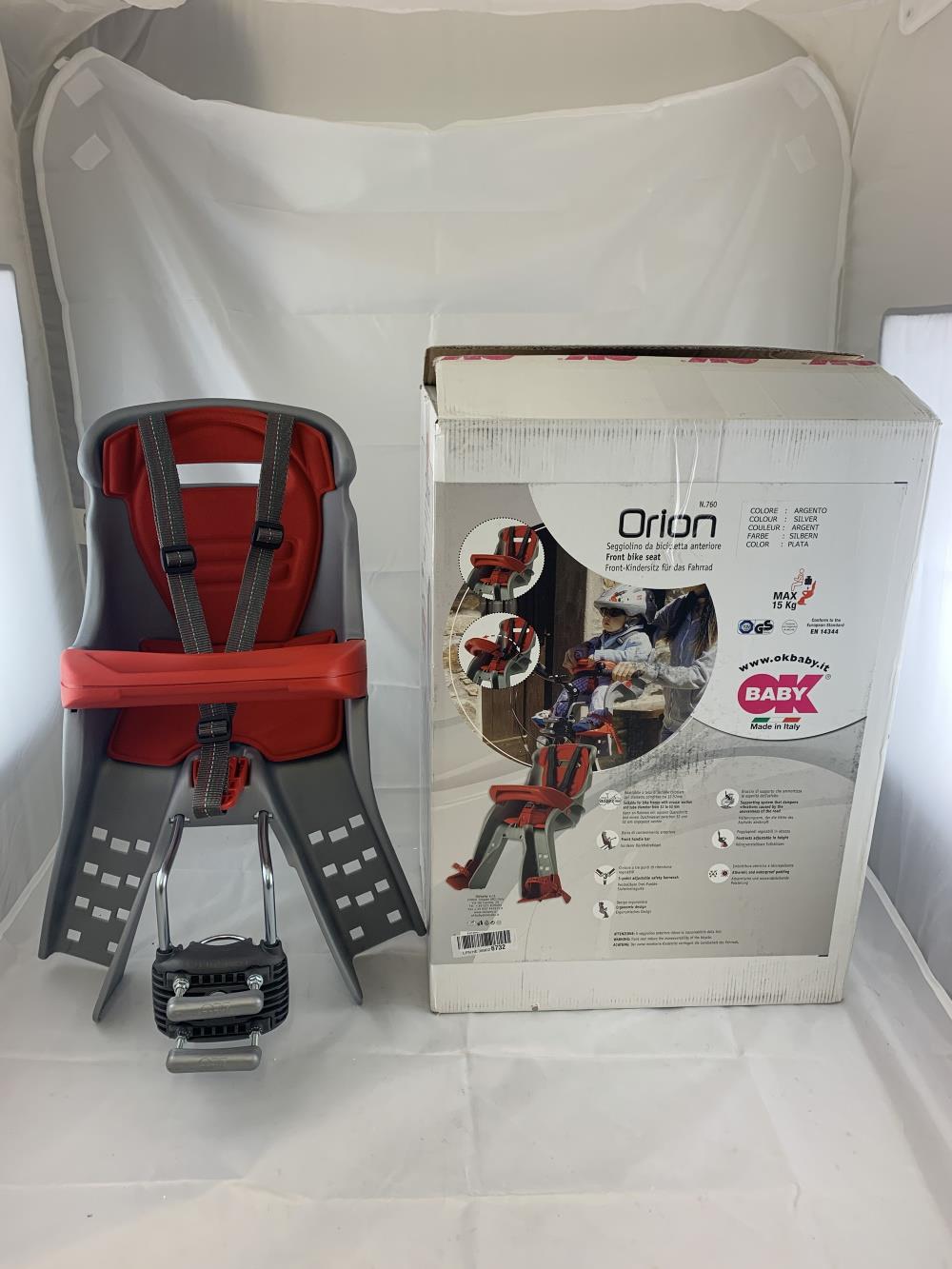 ok baby orion front bike seat