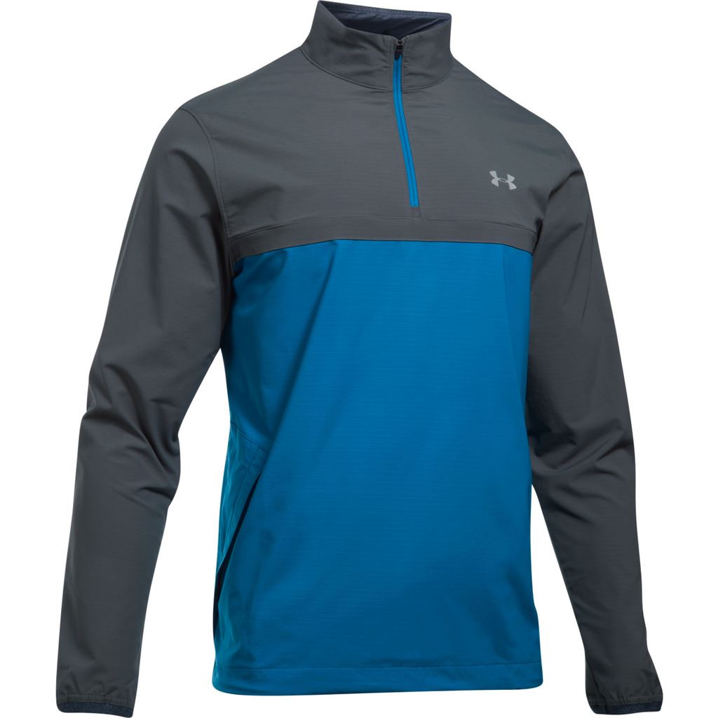 UNDER ARMOUR 2017 STORM WINDSTRIKE 1/2 ZIP TOP WATER-RESISTANT MENS GOLF JACKET | eBay