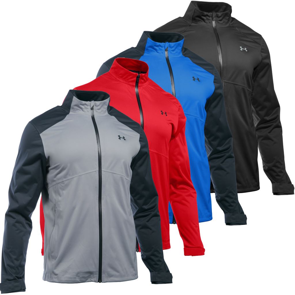 UNDER ARMOUR MENS STORM 3 FULL ZIP WATERPROOF PERFORMANCE GOLF RAIN