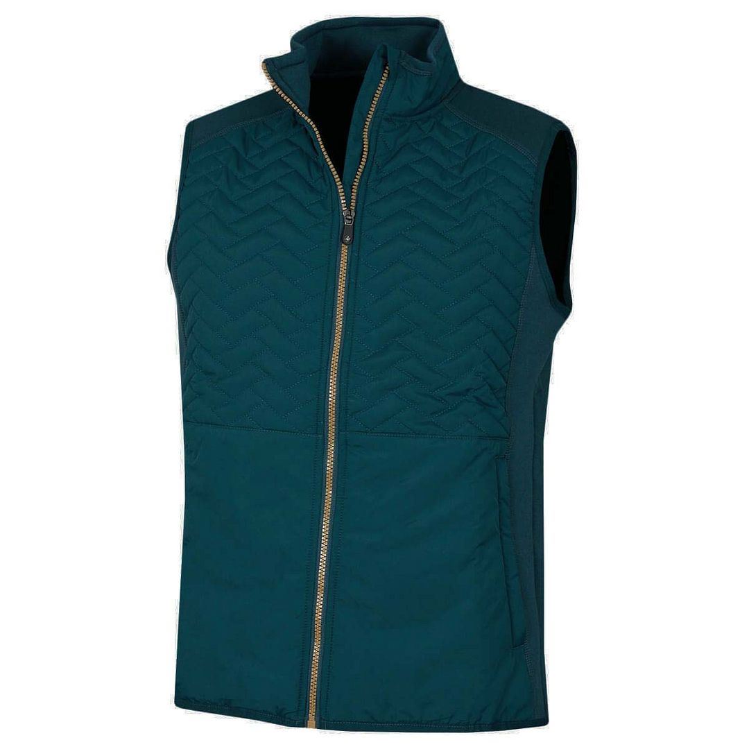 PROQUIP GOLF MENS THERMA GUST PADDED FULL ZIP WINDPROOF GOLF GILET VEST - Picture 5 of 6