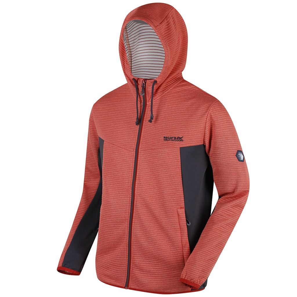 REGATTA TARNIS STRETCH HOODED FULL ZIP SPORTS HOODIE MENS TOP JACKET - SALE!!! - Picture 8 of 9