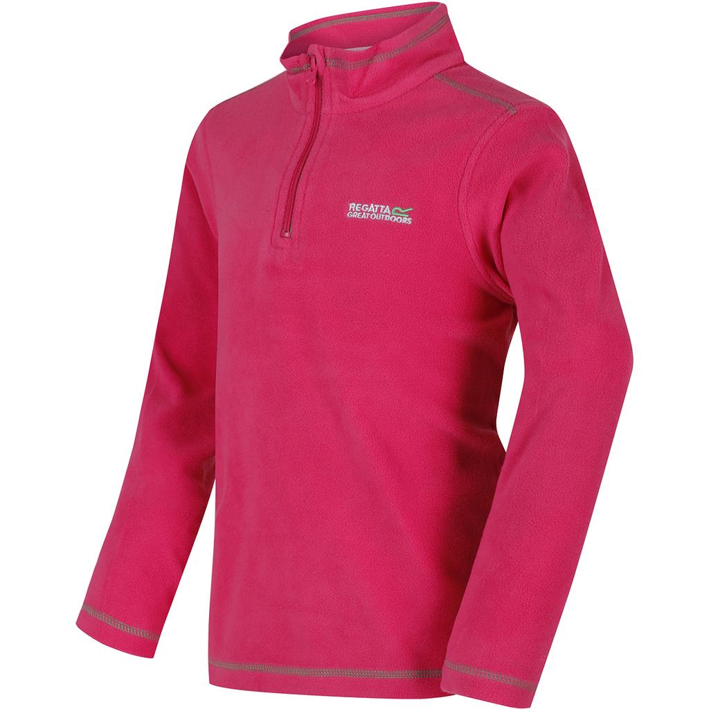 REGATTA JUNIORS HOT SHOT II ¼ ZIP LIGHTWEIGHT FLEECE SWEATER PULLOVER