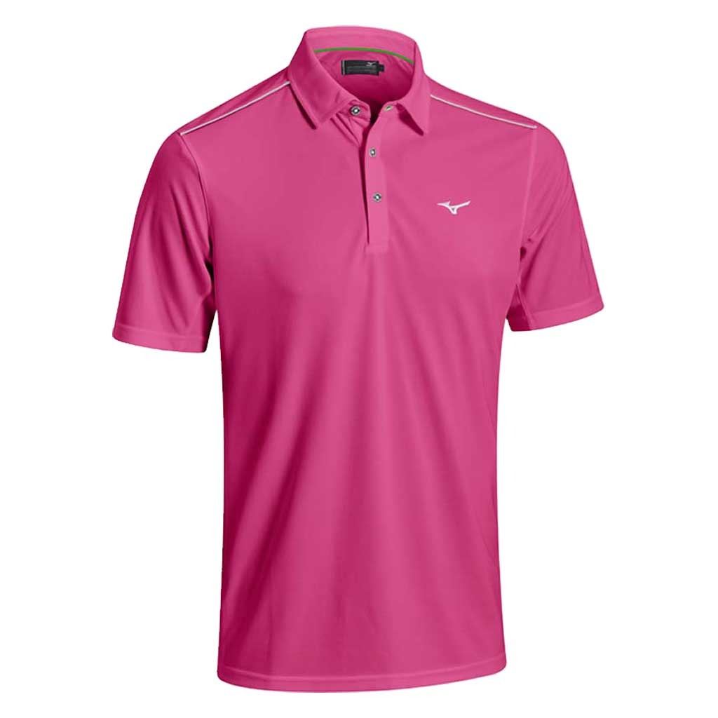 Mizuno Dryliteâ¢ Mini Piquet Fabric Plain Performance Mens Golf Polo Shirt | eBay