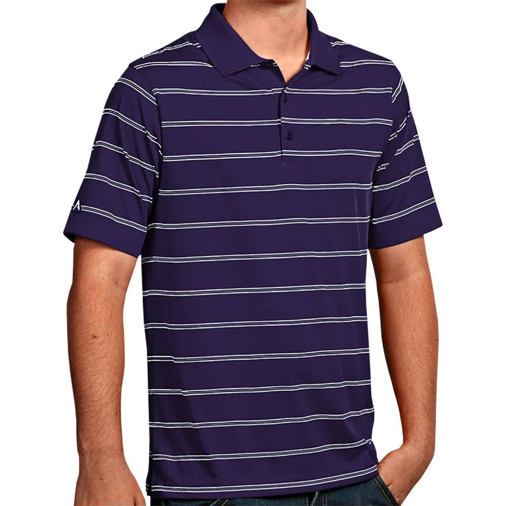 Antigua Golf Mens Deluxe Striped Performance Golf Polo Shirt eBay