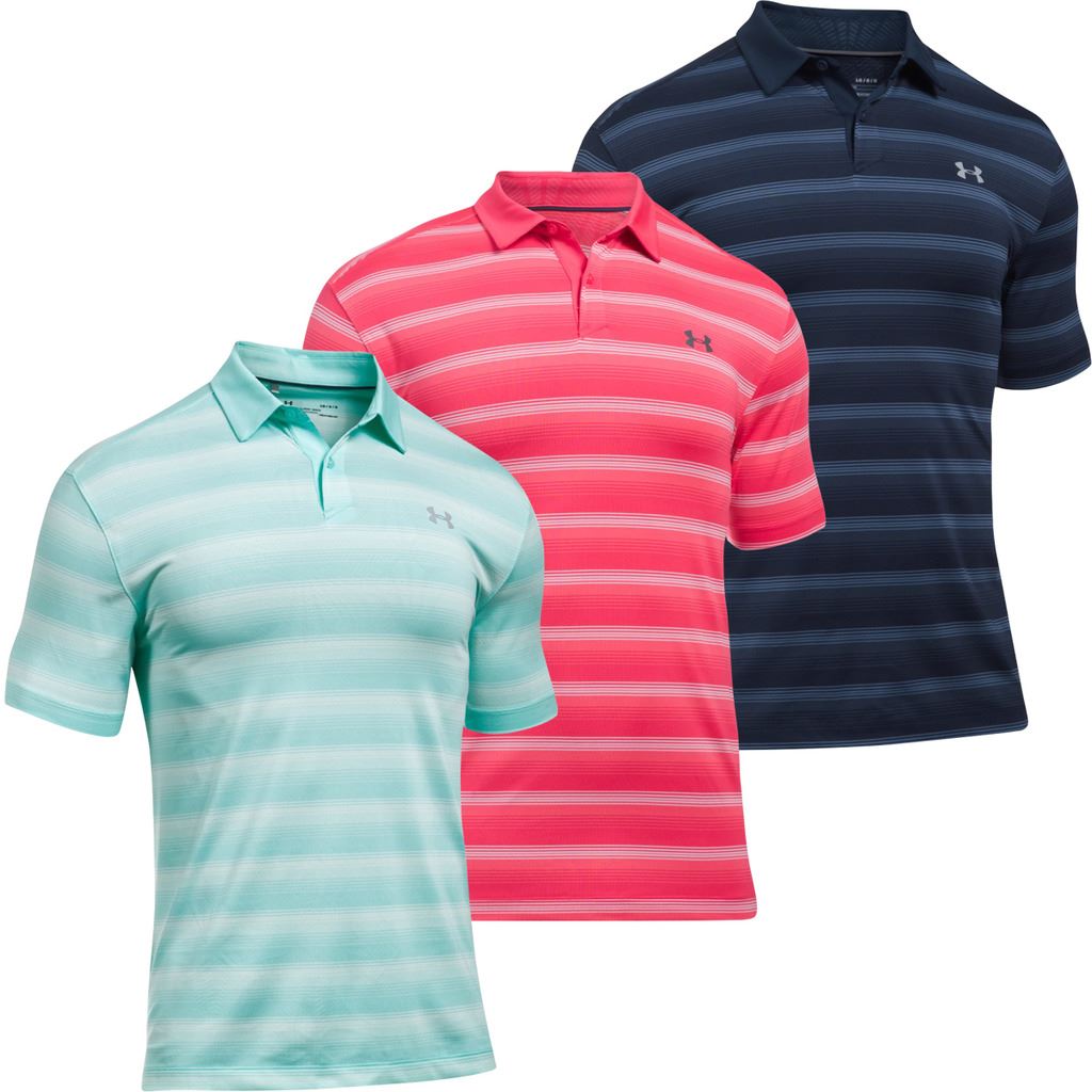 under armour striped polo shirts