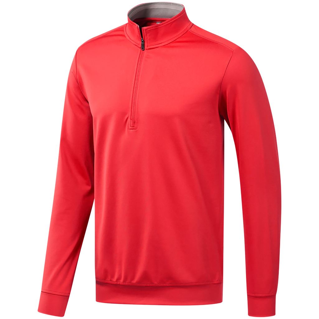adidas Golf 2019 Mens Classic Club 1/4 Zip Long Sleeve Golf Sweater