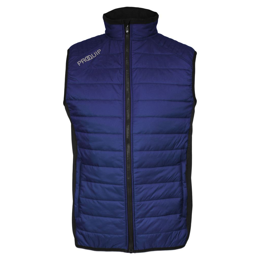 PROQUIP THERMA TOUR QUILTED VEST FULL ZIP INSULATED MENS GOLF GILET eBay