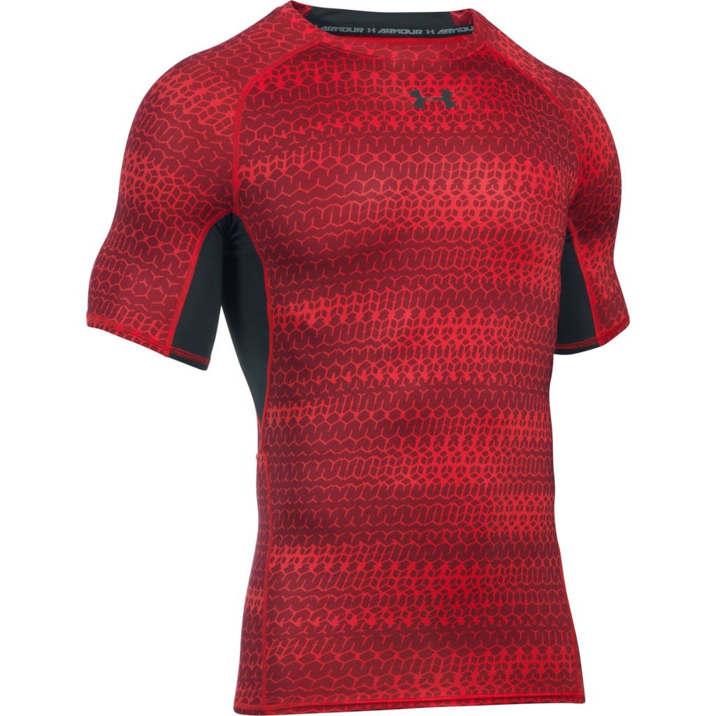 Under Armour 2017 Mens UA HeatGear Armour Printed Short Sleeve