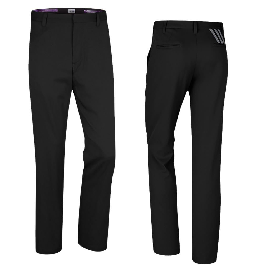 NEW 2017 Adidas Golf Trousers Puremotion Stretch 3Stripes Mens