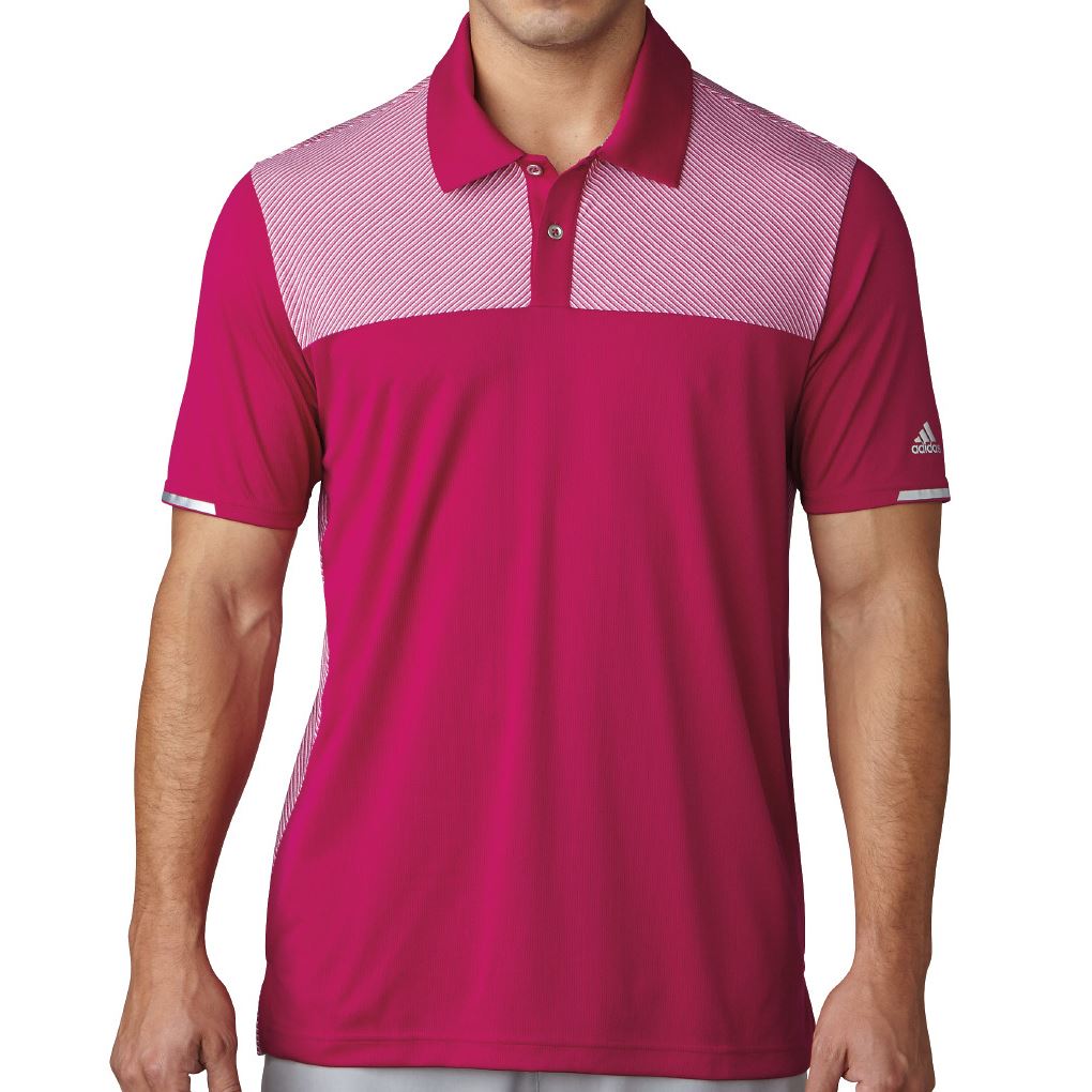 adidas Golf Climachill™ Heather Block Competition Polo Mens Golf Polo