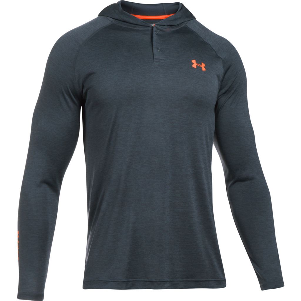 Under Armour 2017 UA Tech Popover Henley Training Shirt Hoody Mens ...