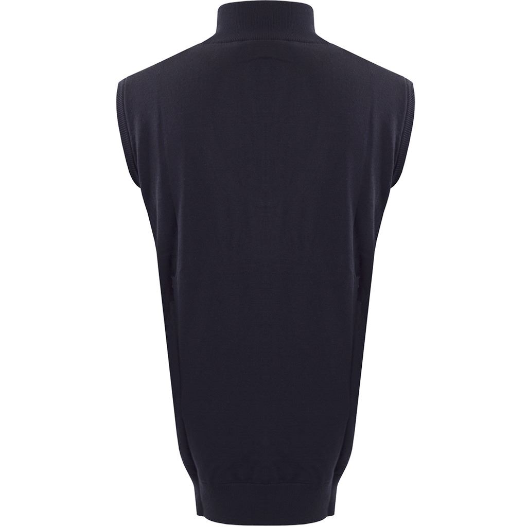 CUTTER & BUCK MENS THERMAL STRIPED WINDBLOCK VEST BREATHABLE GOLF