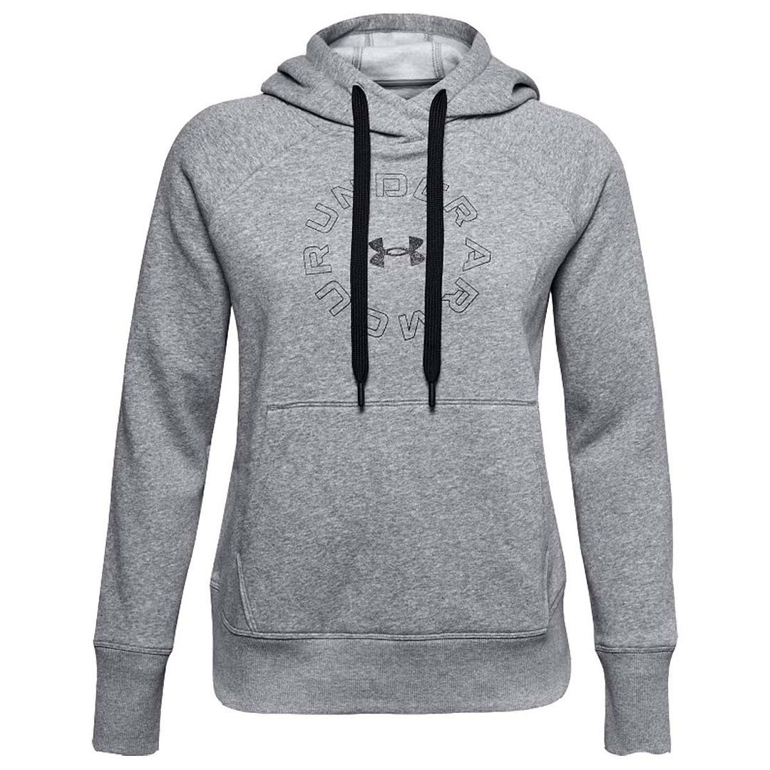 under armour rival fleece graphic color block hoodie