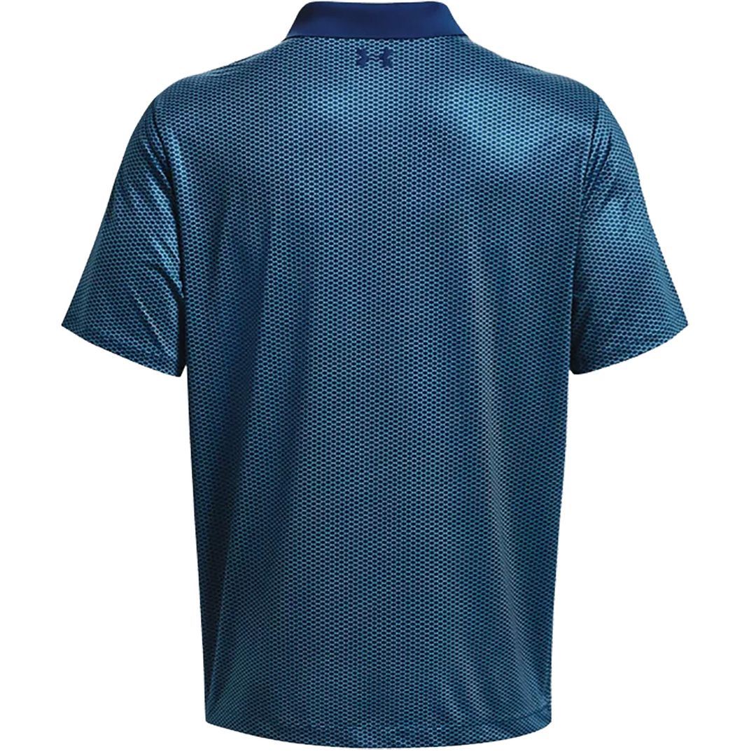 UNDER ARMOUR UA MENS PRINTED 3.0 PERFORMANCE STRETCH GOLF POLO SHIRT - Picture 5 of 7