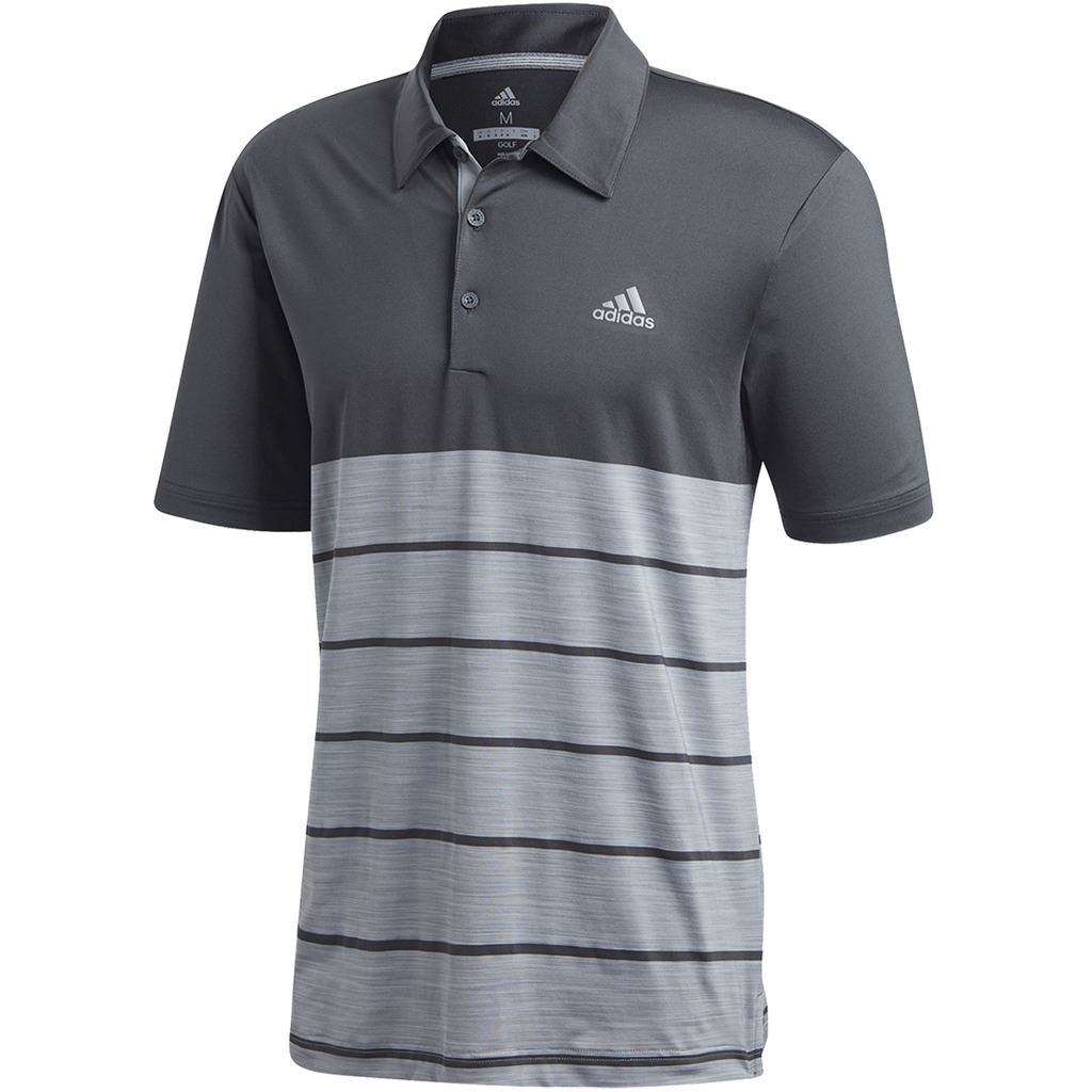 adidas Golf 2018 Ultimate 365 Heather Stripe Mens Golf Polo Shirt eBay