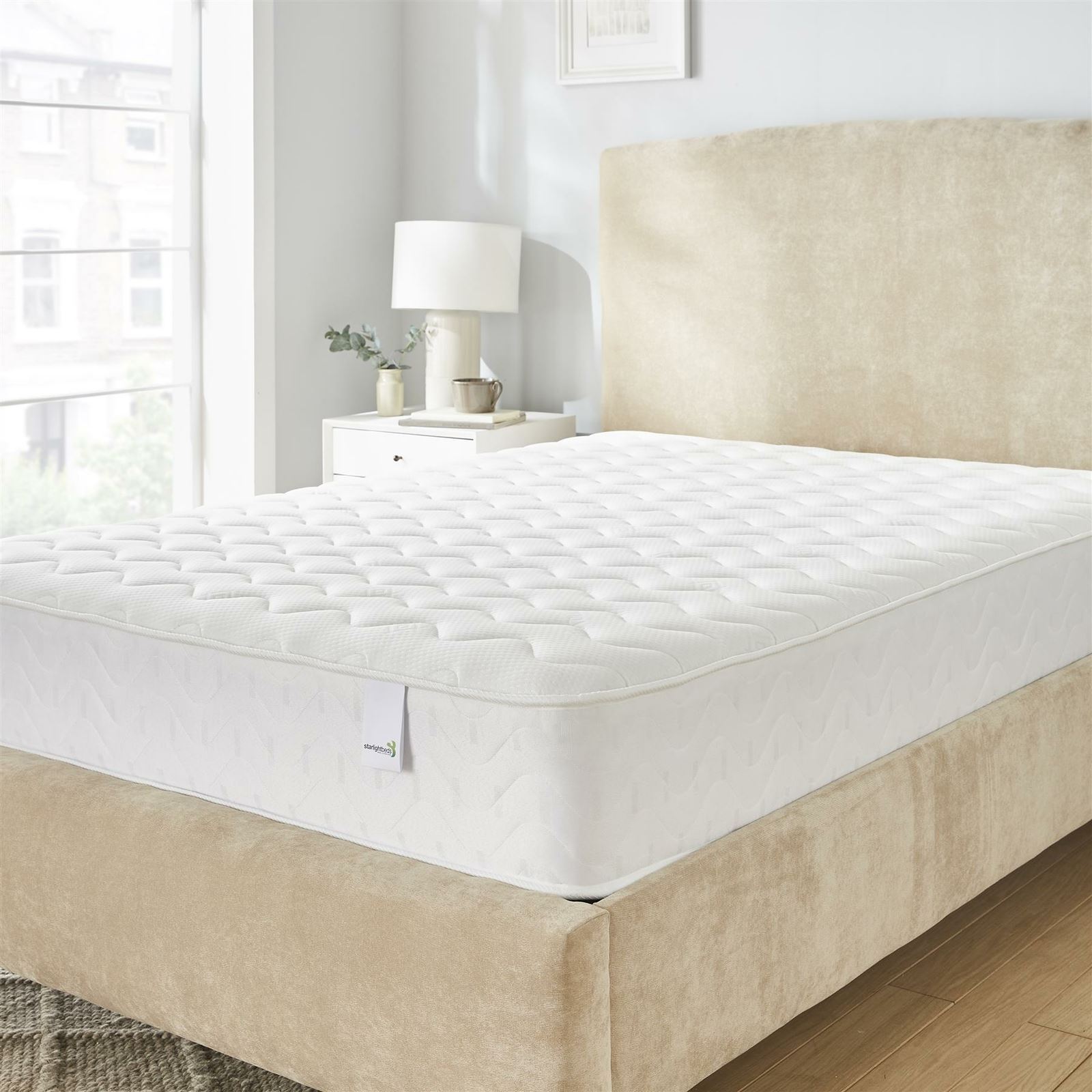 Memory Foam Spring Deluxe Mattress Shorty, 2ft6, 3ft, 4ft, 4ft6, 5ft - Picture 9 of 9