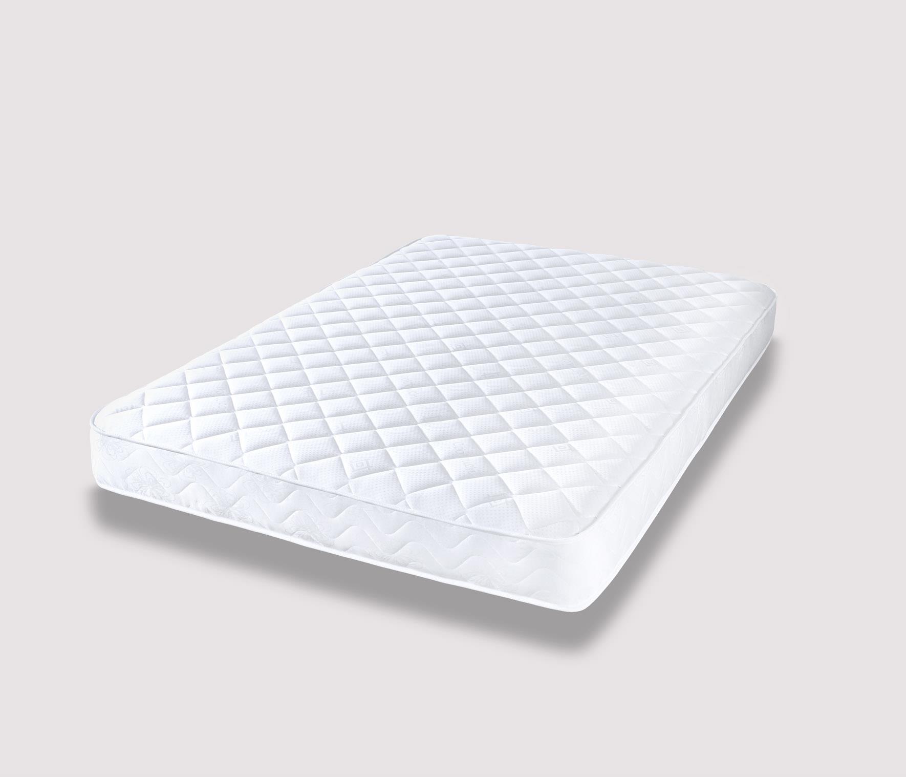 The Warsaw Quilted Spring Mattress Shorty, 2ft6, 3ft, 4ft 3/4, 4ft6