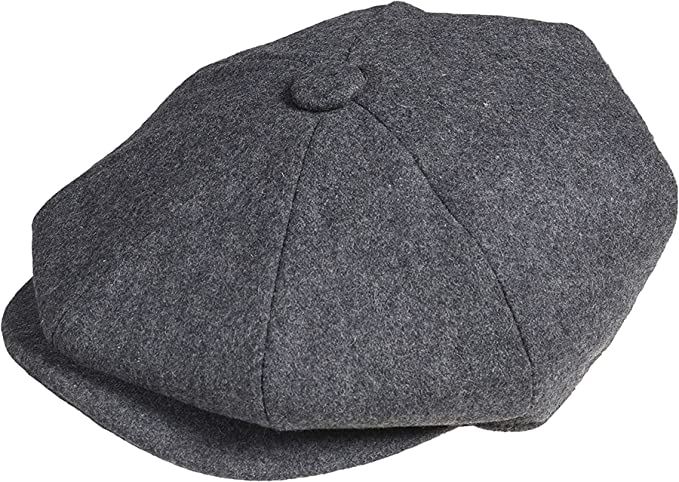 Herren Zeitungsjungen Cap Peaky Flatcap Fischgrät Tweed Wolle 8 Panel Baker Boy Cap - Bild 18 von 19