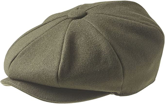 Herren Zeitungsjungen Cap Peaky Flatcap Fischgrät Tweed Wolle 8 Panel Baker Boy Cap - Bild 15 von 19