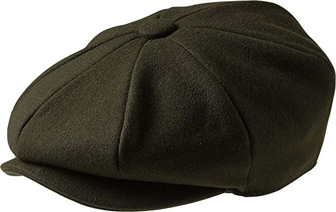 Herren Zeitungsjungen Cap Peaky Flatcap Fischgrät Tweed Wolle 8 Panel Baker Boy Cap - Bild 16 von 19