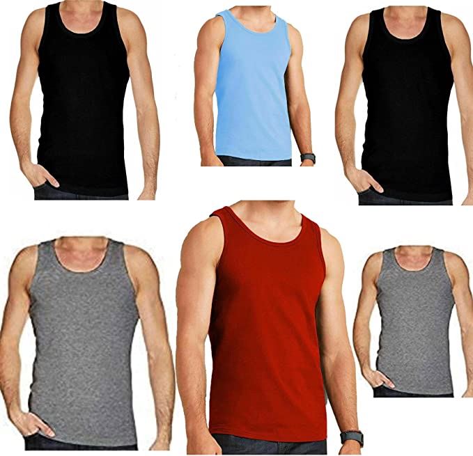 Mens Sleeveless Vests Undershirts Ultra Soft Cotton Tank Top Quick Drying Vest - Picture 6 of 10