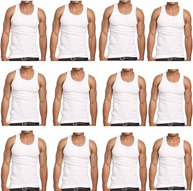 Mens Sleeveless Vests Undershirts Ultra Soft Cotton Tank Top Quick Drying Vest - Picture 10 of 10