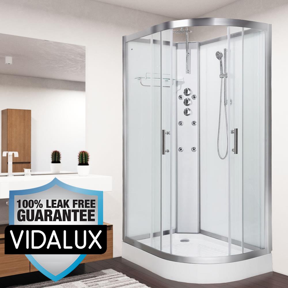 Shower Cabin Enclosure Vidalux Pure 1200 x 800 left white Freestanding