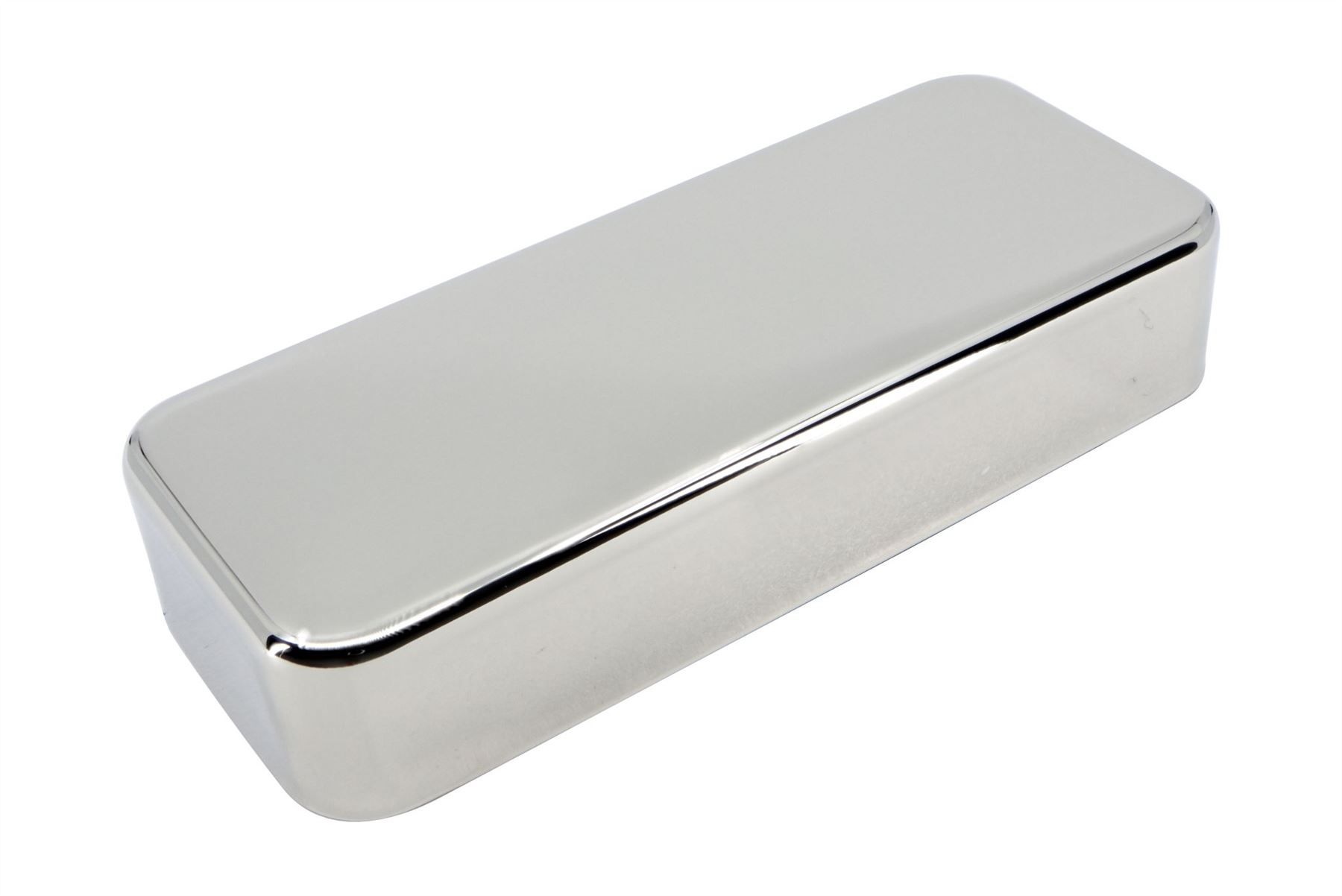 P90 soapbar guitar pickup cover *NO HOLE* Nickel Silver - Picture 5 of 6